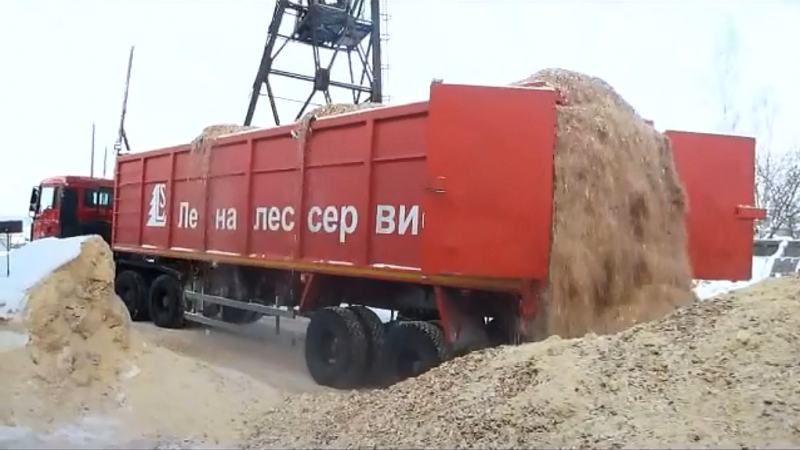 горизонтальная разгрузка полуприцепа